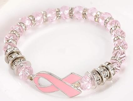 cancer breast bracelets crystal