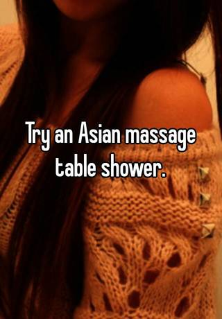 is what an shower table asian