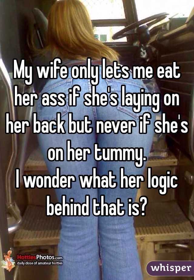 with ass wife eating