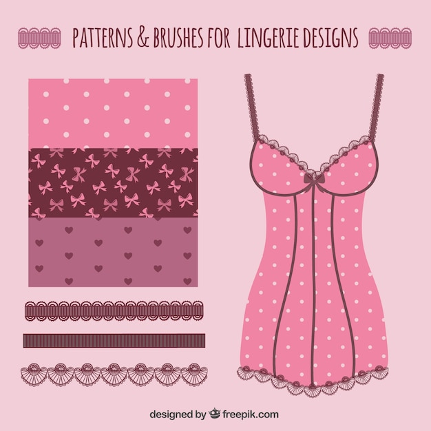 pattern lingerie free