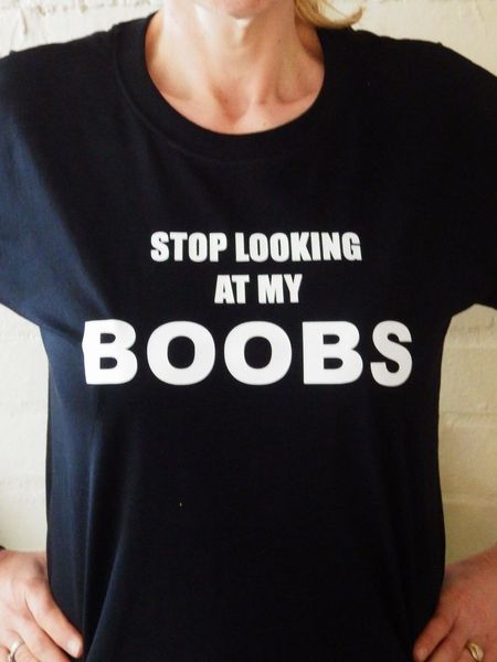 boobs at in looking shirt