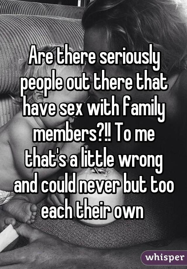 in family sex members