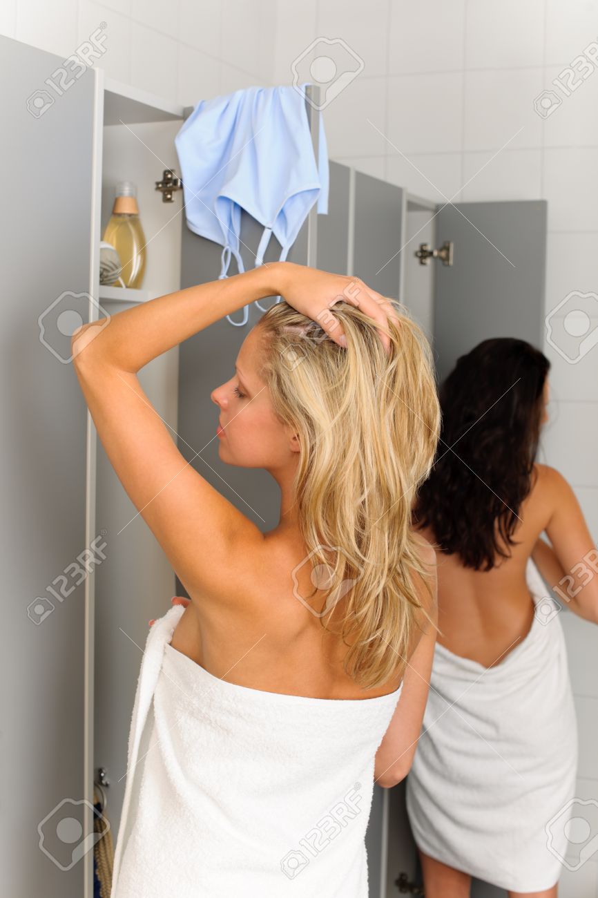 two women in shower