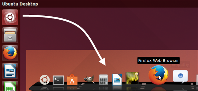 changing in the ubuntu panel bottom