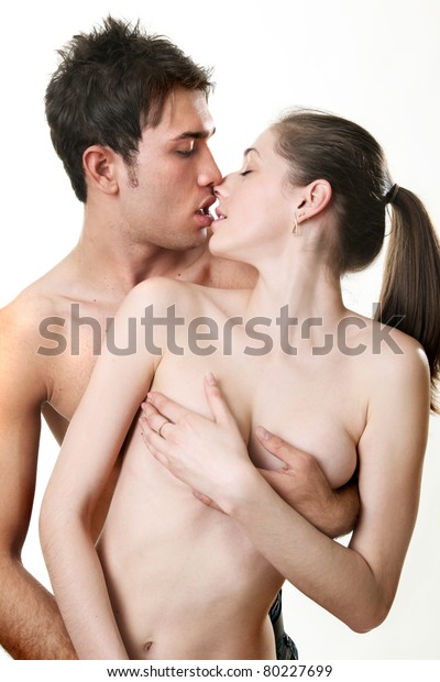 and kissing boy naked girl