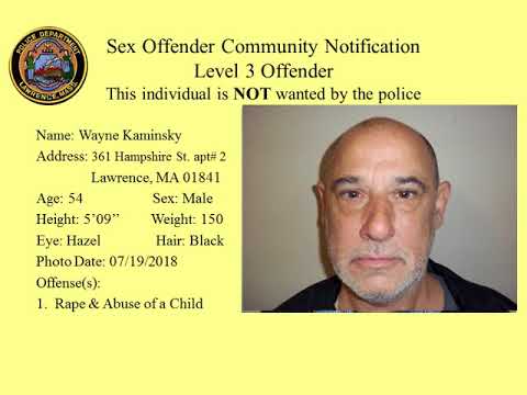 sex massachusetts registry offender