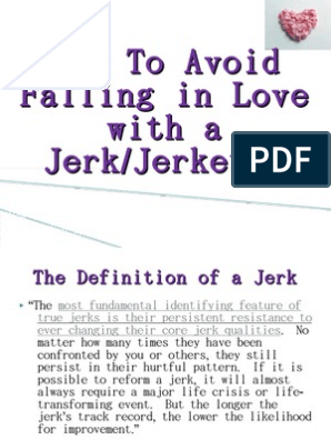 a jerk definition