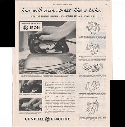 vintage electric dry general irons