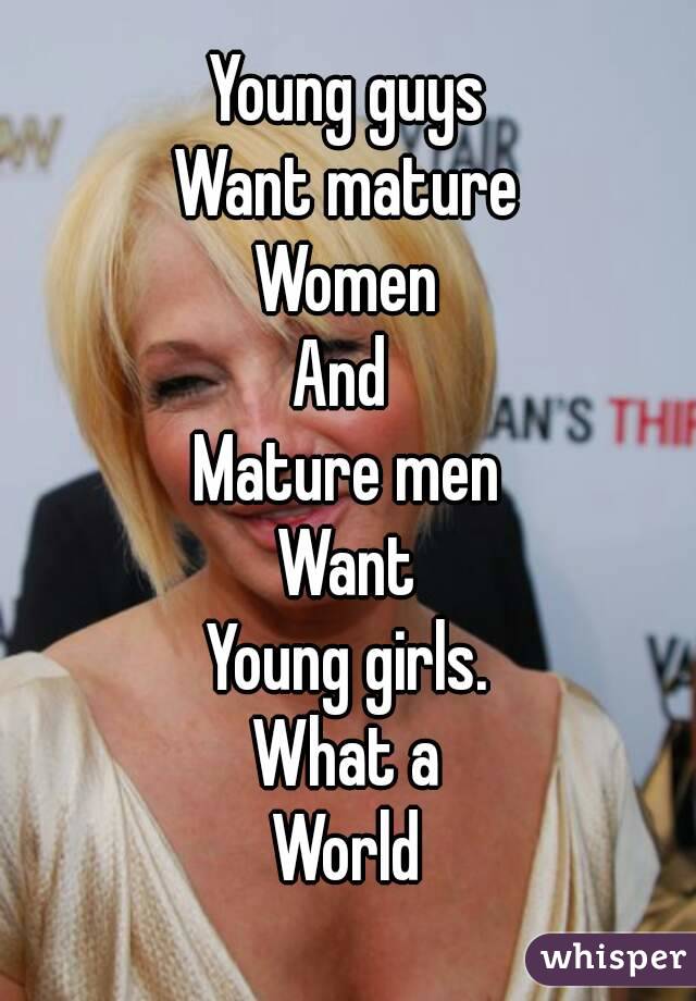 girls young mature on men