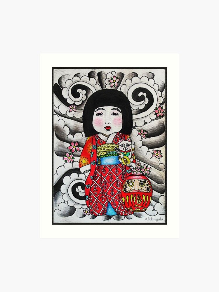 geisha as daruma